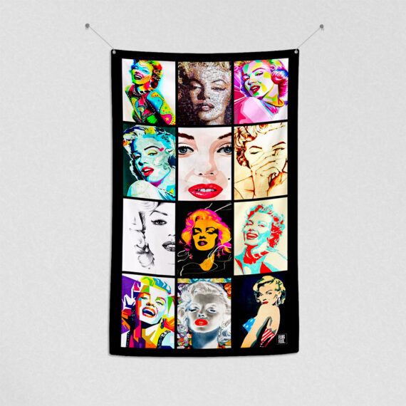 Marilyn Monroe Art Work Flag