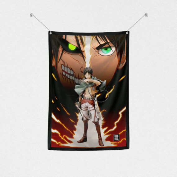 Eren Jaeger - Attack on Titan Flag