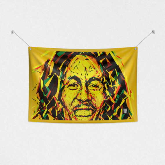 Bob Marley Aesthetic Flag