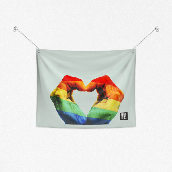 LGBTQ Heart Flag
