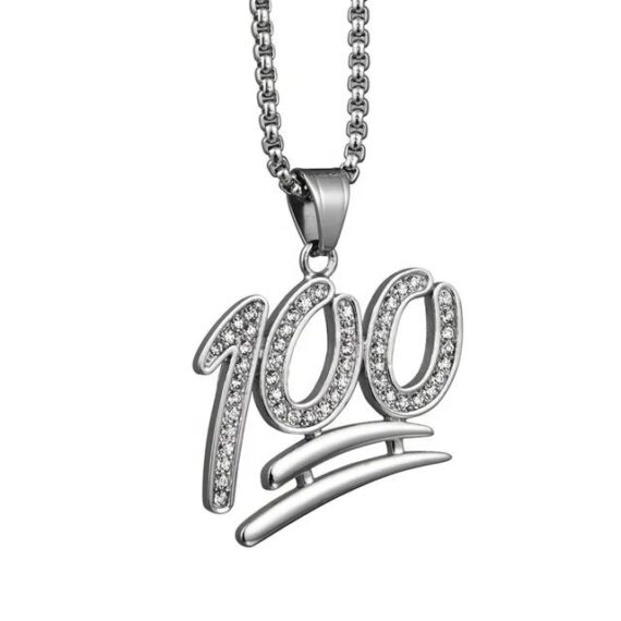 "100" EMOJI Pendant
